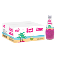 OEM 290ml fles puree basilicumzaad drank kokoswater drakenvrucht smaak NFC Halal gecertificeerd