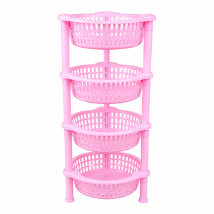 Chariot de rangement en plastique 4-en-1 pour l'organisation de la maison, chariot de rangement en plastique écologique de haute qualité pour le bureau, la cuisine et les épices - Product Image 2