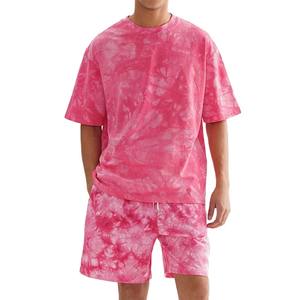 Conjunto de Camiseta y Pantalones Cortos Unisex con Lavado Ácido, Corte Regular, 100% Algodón, 220 GSM, Alta Calidad, Transpirable, Logotipo Personalizado, Ropa Urbana - Product Image 1