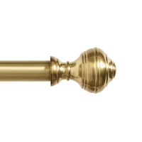 Tringle à rideaux en laiton doré robuste sur mesure avec embouts minimalistes et supports muraux – Vente en gros directe usine