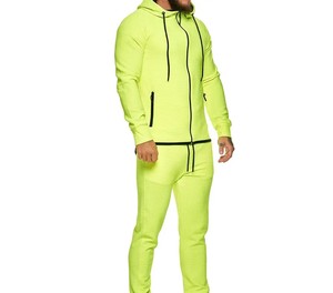 Conjunto Deportivo con Capucha para Hombre, Estilo Casual, Corte Regular, Algodón, Diseño Sólido, Ecológico, para Invierno - Product Image 2
