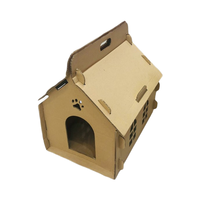 Großhandel Wellpappe Cat Scratcher House Karton Tragbares Katzen haus für Katzen unterhaltung und Unterstand aus Vietnam