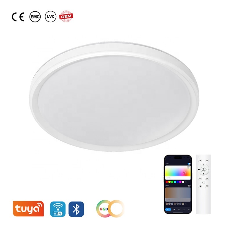 TUYA WiFi & App Control 52W Smart LED Ceiling Light with RGB & Dimmable Features 20000 Hours Lifespan for Residential Use