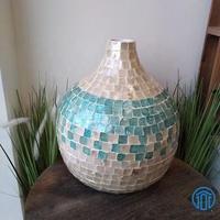 Vase en forme de coquille en or direct, vase en mère de perles, décoratif, fait à la main, du Vietnam, livraison directe