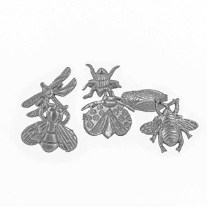 Vente chaude argent insecte en forme de rond de serviette métal cercle serviette boucle table décoration rond de serviette en gros quantité en vrac - Product Image 1