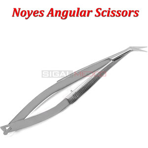 Ciseaux angulaires Noyes 4,72 pouces en acier inoxydable de haute qualité – Fournisseur en gros d'instruments chirurgicaux dentaires et orthodontiques - Product Image 5