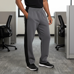 Relaxed Fit Sweatpants Everyday Sweatpants for Men with <b>Elastic</b> Waistband Drawstring With OEM Service Men's Sweatpants - Product Image 2