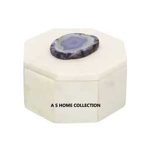Decorative Wooden Jewelry Organizer Box Gold Knob Lid <b>Square</b> Storage Case with Lid for Vanity Countertop <b>Set</b> Of 3 - Product Image 3