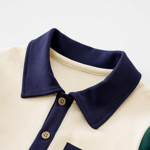Camiseta Polo de Manga Larga para Niños, Primavera-Otoño 2026, Informal y Deportiva, de Algodón, Fabricada por TRIOTAKE INDUSTRY (OEM) - Product Image 6
