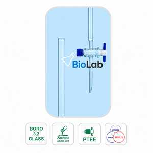 Colonnes de chromatographie avec disque fritté et clé en PTFE, fabriquées en borosilicate 3.3 - Product Image 3
