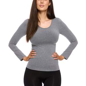 Camisetas de Manga Larga para Mujer al por Mayor de Alta Calidad / Camisetas Ajustadas de Tela No Tejida para Mujer, Transpirables y Ecológicas para la Temporada de Verano - Product Image 1