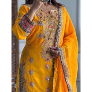 Ensemble Dupatta haut-bas et magnifique pour femmes - Product Image 6