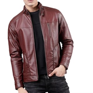 เสื้อแจ็คเก็ตหนังผู้ชาย ดีไซน์โดดเด่น ขายดี แฟชั่นใหม่ กันลม - Product Image 1