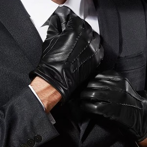 High Quality Cowhide Leather Textured <b>Driver</b> <b>Gloves</b> Cotton Liner Warm & Cold Resistant for Winter Welding and Outdoor Use - Product Image 5