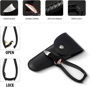 Cortauñas de Precisión para Uñas Gruesas o Encarnadas - Diseño Ergonómico, Seguro y Elegante - Certificado CE con Estuche de Cuero - Product Image 3