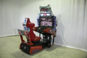 Machine d'arcade de course automobile style OutRun, 1 joueur, commerciale, à monnayeur, écran HD 32 pouces, simulateur de conduite OutRunner, jeu vidéo - Product Image 3