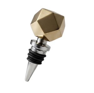 Bouchon de bouteille en or et argent, style personnalisé, artisanat métallique, bouchon de bouteille en acier inoxydable pour bière, vin, champagne - Product Image 5