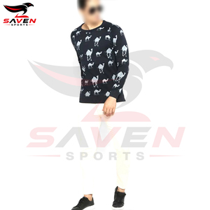 Sweat-shirt en tricot imprimé intégral pour homme, prix d'usine en gros, pull décontracté à col rond en polaire chaud pour l'hiver, personnalisable - Product Image 5
