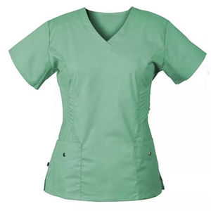 Nouvel ensemble de blouses médicales unisexe 2026 avec ceinture élastique grande taille, uniformes personnalisés, blouses médicales en jean pour infirmières - Product Image 2