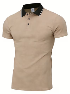 Men's Short-sleeve 100% Cotton Anti-Wrinkle Shirt Lapel Print Fitted Casual Sportswear <b>Top</b> for Business Travel <b>Work</b> Dates Home - Product Image 4