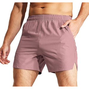 Pantalones Cortos Deportivos para Hombre, Color Morado Sólido, de Secado Rápido, con Bolsillos, Cintura Elástica, Casuales - Product Image 1