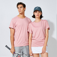 T-shirt unisexe à manches courtes, col rond, de couleur unie, à séchage rapide, imprimé sur mesure, de haute qualité, pour le sport et les loisirs