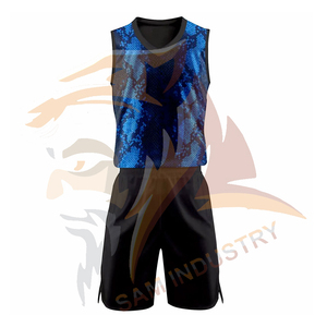 Ensembles d'uniformes de volley-ball personnalisés imprimés sur toute la surface, 100% polyester respirant, uniformes de volley-ball de haute qualité - Product Image 2