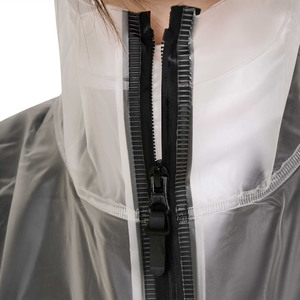 Veste de pluie transparente imperméable pour hommes et femmes, légère, coupe-vent, à capuche, entièrement zippée, pour toutes les saisons - Product Image 4