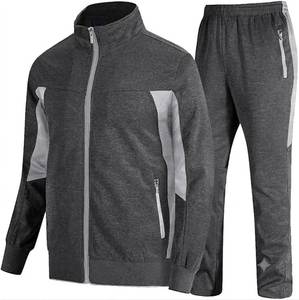 Conjunto Deportivo Informal Personalizado para Hombre, Chaqueta de Entrenamiento con Cremallera Completa, Pantalones Deportivos, Secado Rápido, 100% Poliéster, para Gimnasio y Running - Product Image 3