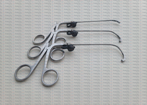 Juego de 3 Pinzas de Alta Calidad de Acero Inoxidable para Cirugía ENT: Pinzas para Hipofisectomía, Sinusitis, Polipos y Antrum - Product Image 3