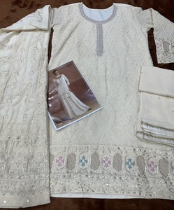 Dhwaja Export Georgette - Costume prêt-à-porter taille unique avec broderie et travail de sequins - Product Image 4