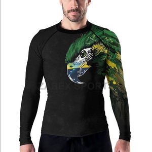 Maillots de compression à manches longues ajustés et extensibles personnalisés pour hommes MMA ZABEX SPORTS - Product Image 3