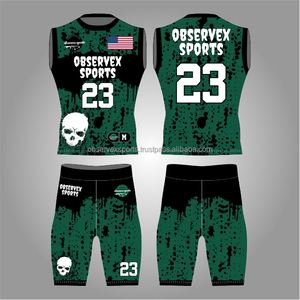 Uniforme de fútbol americano 7v7, conjunto de uniforme diseñado para 7 jugadores, jersey con elasticidad y flexibilidad superiores para movimientos rápidos. - Product Image 1