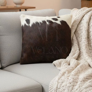 ปลอกหมอนอิงหนังวัวแท้หรูหราทำด้วยมือปลอกหมอนหนังวัวแท้แบบพรีเมี่ยม - Product Image 6