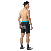 Shorts de cyclisme pour hommes adultes avec rembourrage en gel 5D, respirants, séchage rapide, ajustés, anti-UV, antidérapants