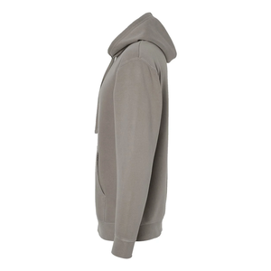 Sudadera con Capucha Extra Grande para Hombre, Color Gris Topo, 100% Algodón Felpa, con Bolsillo Canguro, Estilo Urbano Ecológico Personalizado - Product Image 5