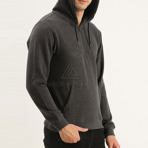 เสื้อฮู้ดดี้ผู้ชายแบบซิปครึ่งตัว ดีไซน์สั่งทำได้ ขายดี แฟชั่นใหม่ คุณภาพสูง เสื้อฮู้ดดี้ซิปครึ่งตัวแบบพื้นฐาน - Product Image 4