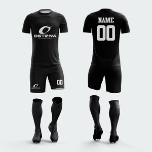Uniforme de Fútbol de la Mejor Calidad, 100% Poliéster, Impresión por Transferencia de Calor, Manga Corta, Servicio OEM, Secado Rápido, 220g, Diseño Sólido - Product Image 2