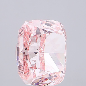 เพชรทรงคุชชั่นสีชมพูสดใส คุณภาพพรีเมียม เพชรเลี้ยงในห้องปฏิบัติการ ได้รับการรับรองจาก IGI เพชรเม็ดเดี่ยว ขัดเงาอย่างดี เหมาะสำหรับทำเครื่องประดับ - Product Image 3