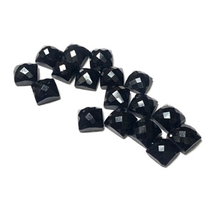 Calidad AAA ónix negro Natural facetado IGI certificado corte cuadrado calibrado tamaños de cristal 3mm 5MM 6MM 7MM 8MM semiprecioso Suelto - Product Image 2