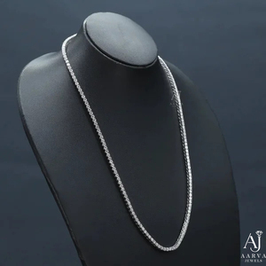 Collier Tennis Hip Hop Personnalisé en Moissanite Taille Brillant, Chaîne à Maillons en Argent Sterling Plaqué Rhodium, Bijoux Unisexe, Fournisseur tiers - Product Image 5