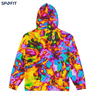 Nouveau sweat à capuche zippé tendance 2026, imprimé par sublimation, motif coloré, coupe régulière, respirant, décontracté - Product Image 4