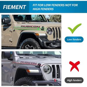 Guardabarros Delanteros y Traseros para Jeep Wrangler Gladiator JT Sport Willys 2020-2024, Compatibles con el Guardabarros Bajo Original - Product Image 2