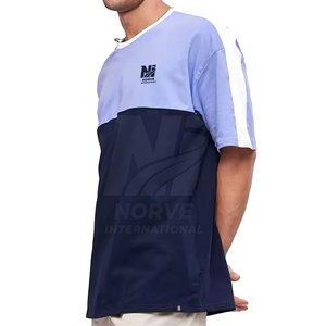 Camiseta Extra Grande de Algodón Suave Premium para Hombre, Cuello Redondo, Hombros Caídos, Corte Holgado, Estilo Urbano para Uso Diario de Verano - Product Image 2