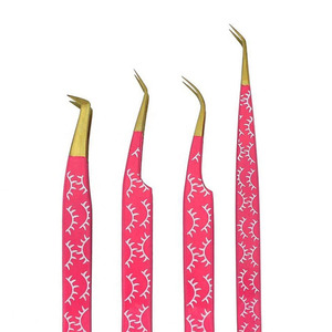 Durable Stainless Steel Beauty Instrument Handle And Fine Tip For Controlled Cosmetic <b>Applications</b> Fiber Tip <b>Eyelash</b> Tweezer - Product Image 5
