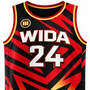 Wida Sports 2026 – Maillot de basketball personnalisé avec logo d'équipe, jersey brodé, vêtements grandes tailles, technique de sublimation - Product Image 3