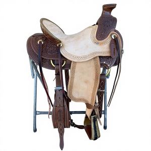 Selle en cuir de buffle de qualité supérieure, gravée au bois, style européen et australien, selle de cheval antique anglaise, couvertures pour chevaux - Product Image 1