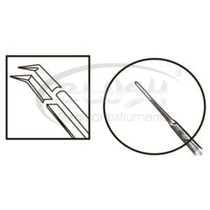 Inamura 1.5 Cross Action Capsulorhexis Forceps Straight w/ Marks Titanium Ophthalmic Cataract <b>Instrument</b> By Blush <b>Surgical</b> - Product Image 2
