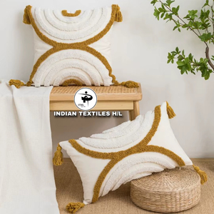 Tufted Cotton Cushion Cover Living Room Home Decor Customize With Custom Design Boho Pillow Eco-Friendly Custom OEM Wholesale - Product Image 1