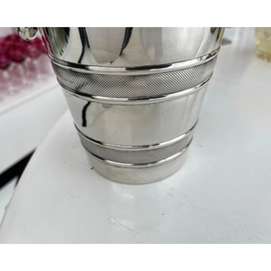 Stainless Steel Mirror Finished Metal Bucket Handle Durable Multipurpose Design for Gardening Indoor Outdoor <b>Ice</b> Holding Supply - Product Image 3